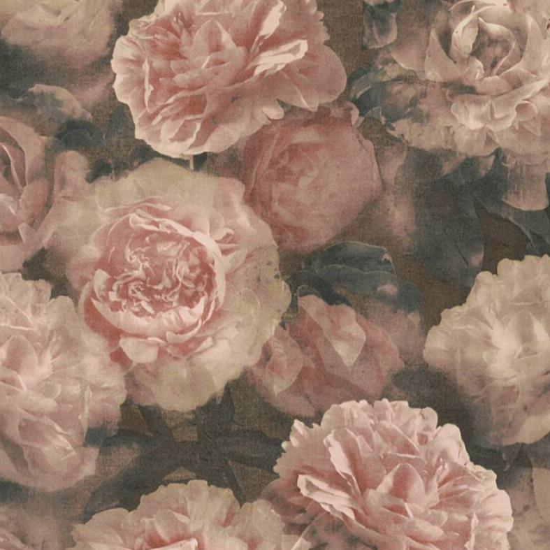 Neue Bude Floral Wallpaper - Dark Blush