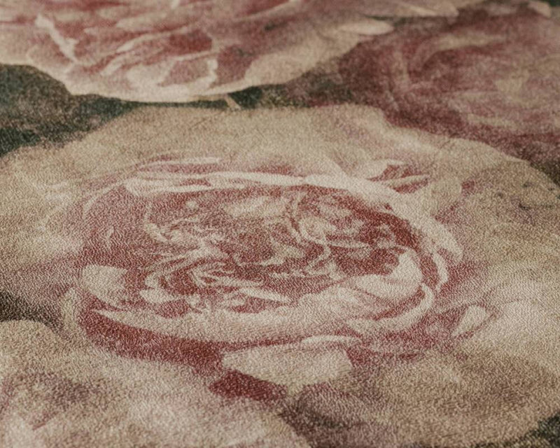 Neue Bude Floral Wallpaper - Dark Blush
