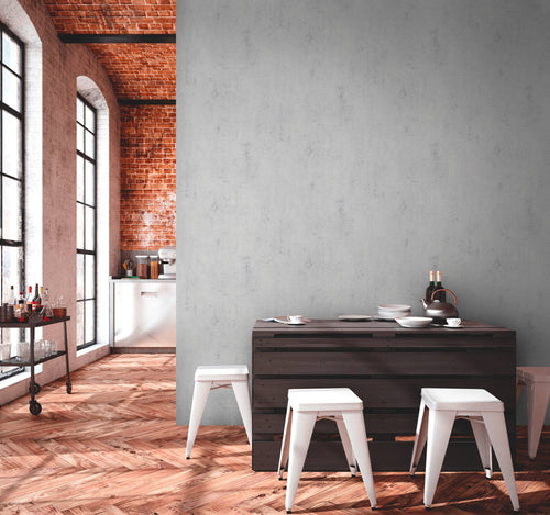 New York Plaster Wallpaper - Beige/White