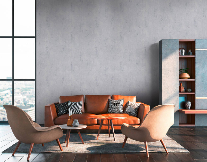 New York Plaster Wallpaper - Grey 1