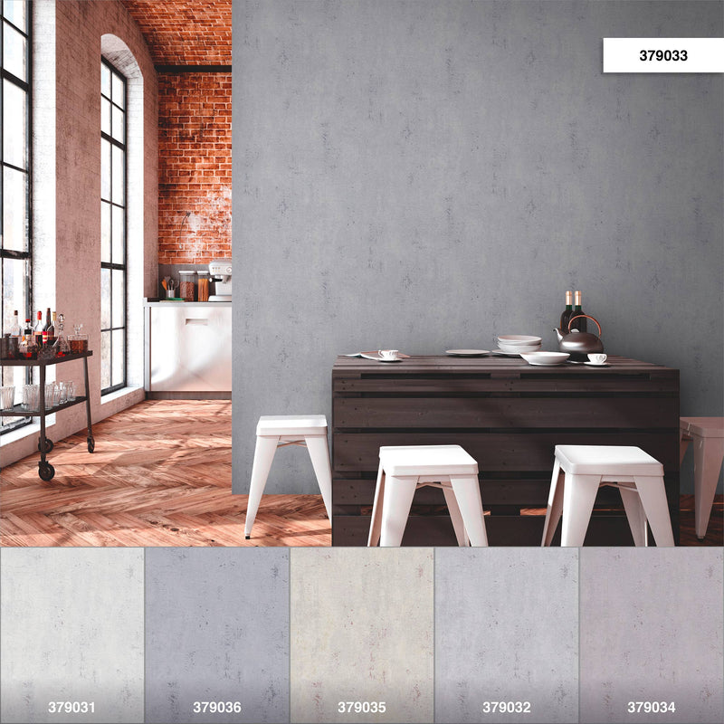 New York Plaster Wallpaper - Grey 1