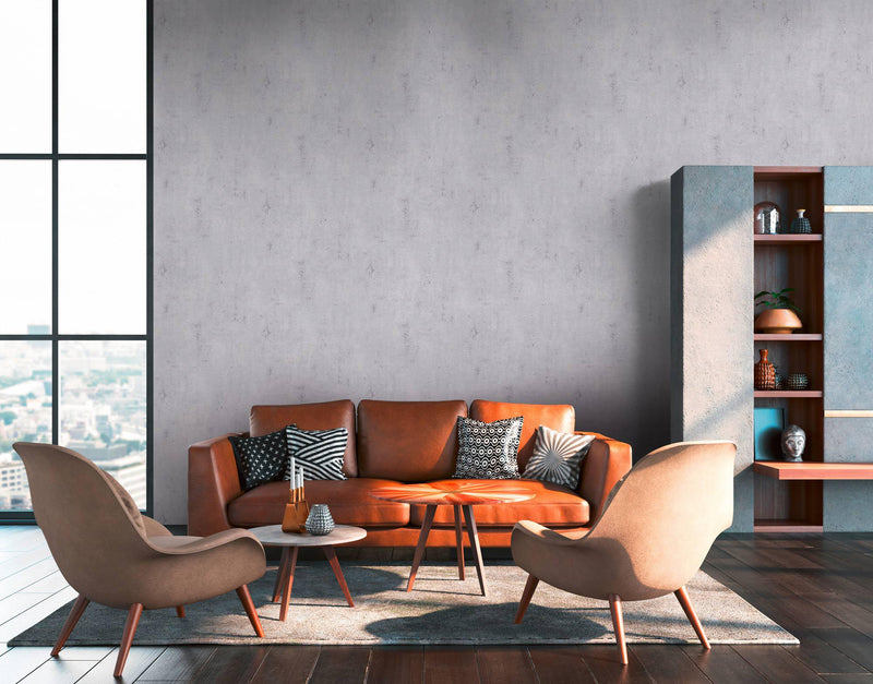 New York Plaster Wallpaper - Grey