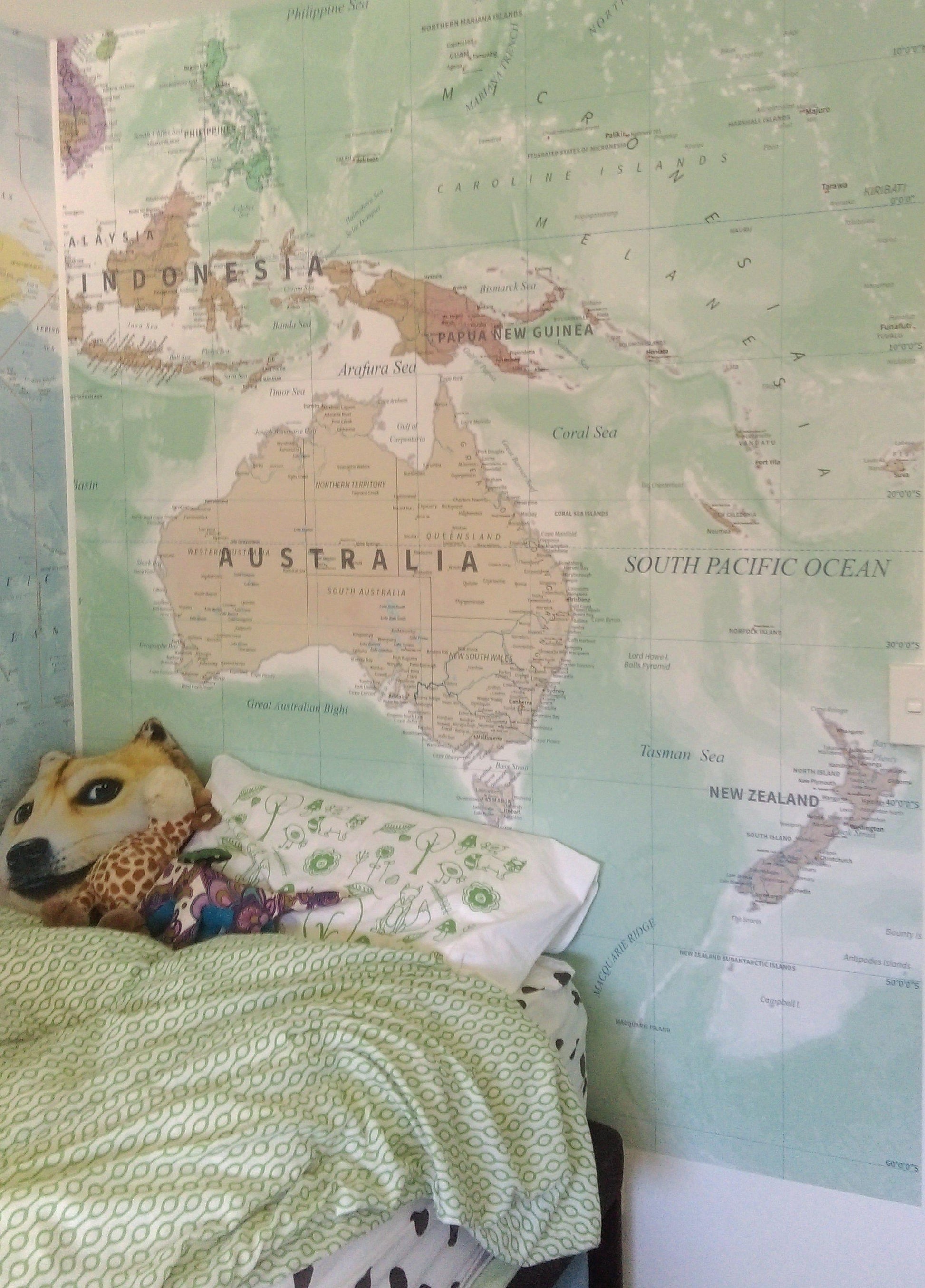 New Zealand and Australia Combo Map