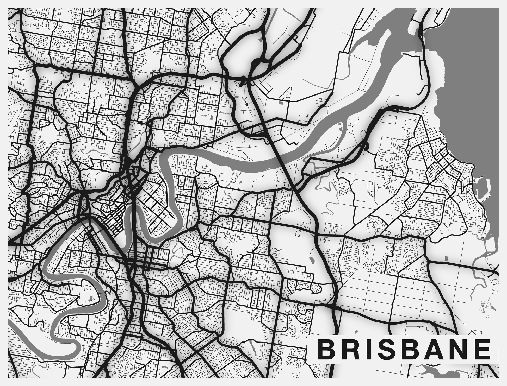 New Zealand or Australia Maps Mural - 4 Colours NZ-Mural