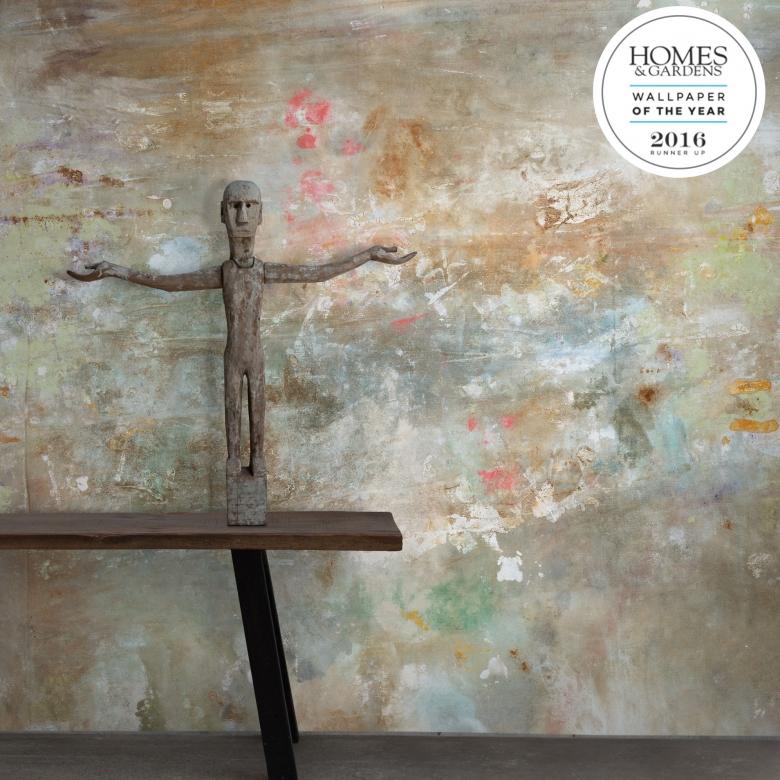 Oh La La Concrete Wallpaper - Sand Colour