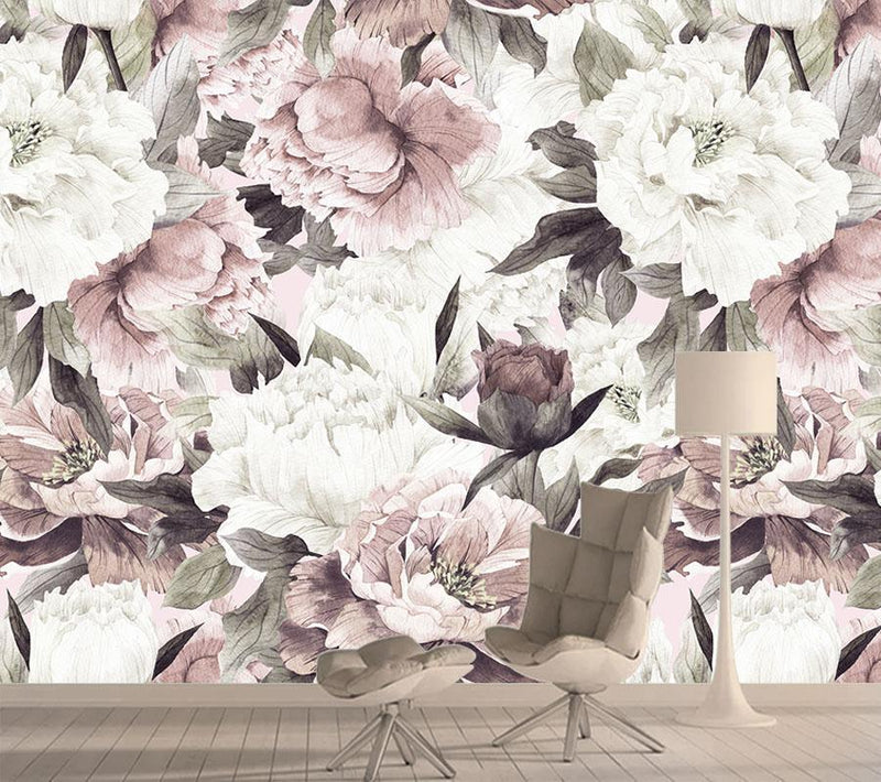 Oversized Floral Bloom - Mural Wallpaper NZ-Mural