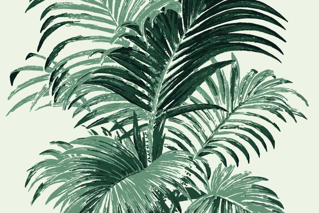 Palm - Florence Broadhurst Fabric - Greenery