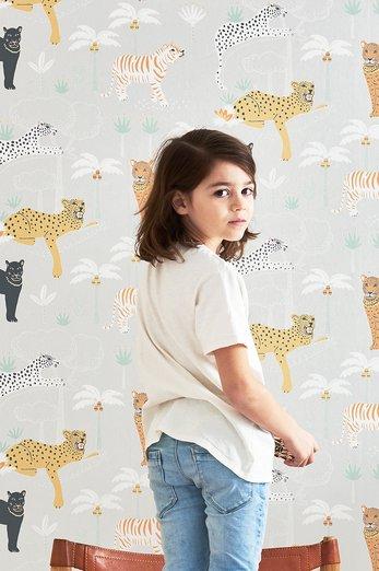Panther Wallpaper - 3 Colours NZ-Wallpaper