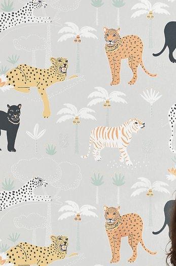 Panther Wallpaper - 3 Colours NZ-Wallpaper