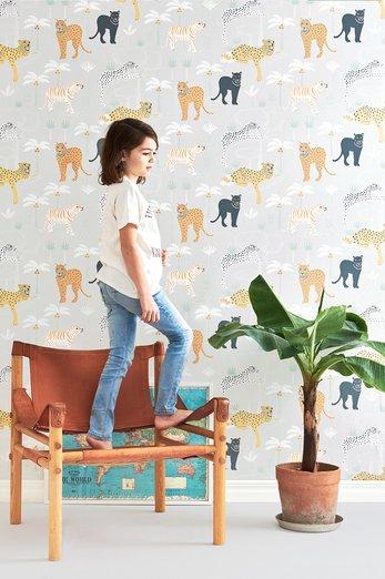 Panther Wallpaper - 3 Colours NZ-Wallpaper