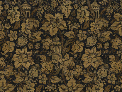 Paradis Noir Wallpaper Mural (per M2)