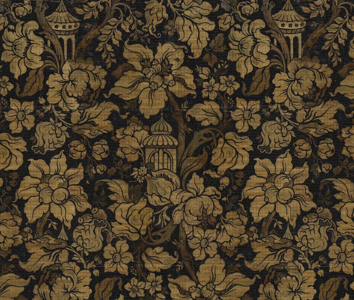 Paradis Noir Wallpaper Mural (per M2)