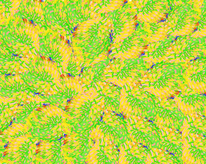 Pea Hen Feather Wallpaper - Green Yellow