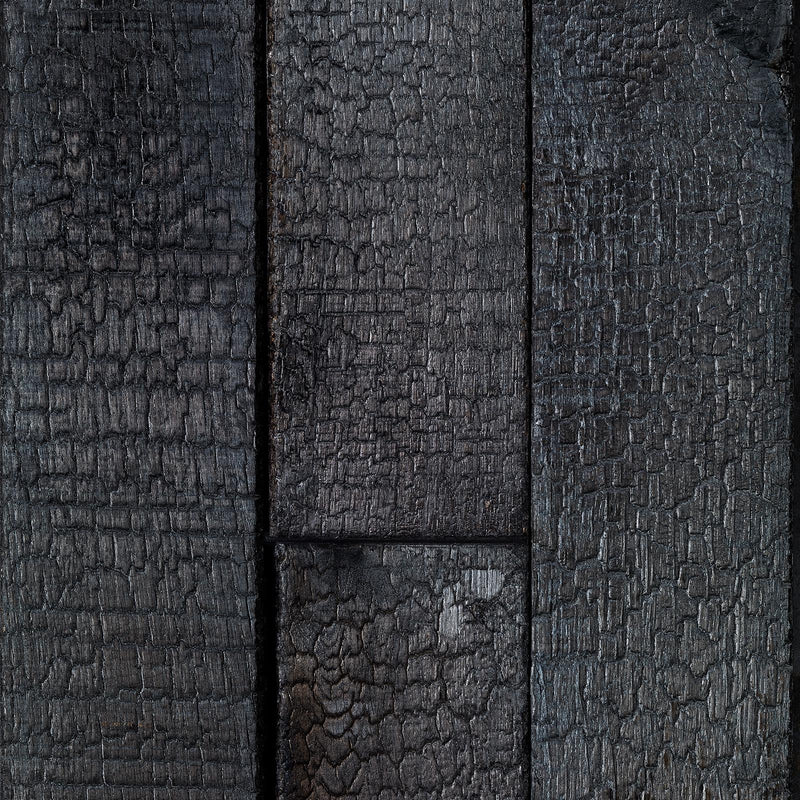Piet Hein Eek 'Burnt Wood' wallpaper - Black