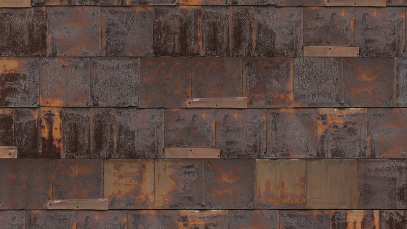 Piet Hein Eek 'Rusted Metal Series' Wallpaper - Brown & White NZ-Wallpaper