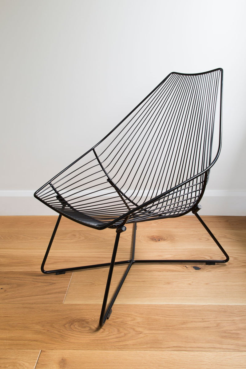 Piha Metal Chair - Black Colour