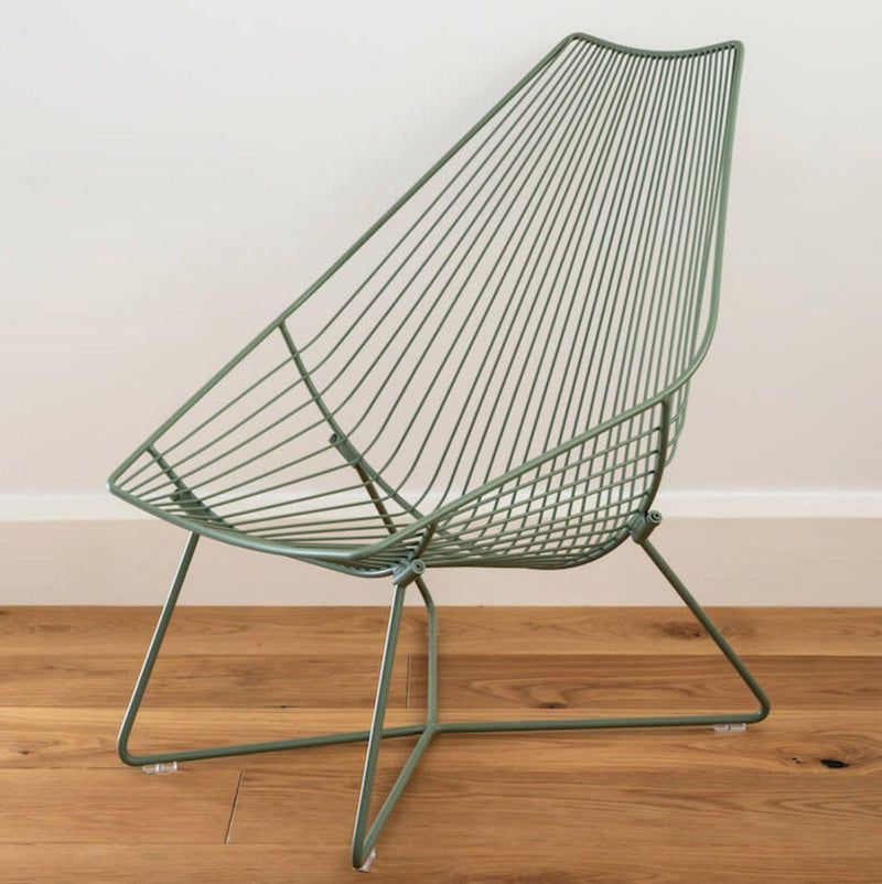 Piha Metal Chair - Sage Colour