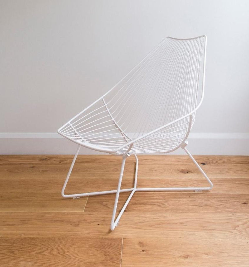 Piha Metal Chair - White Colour