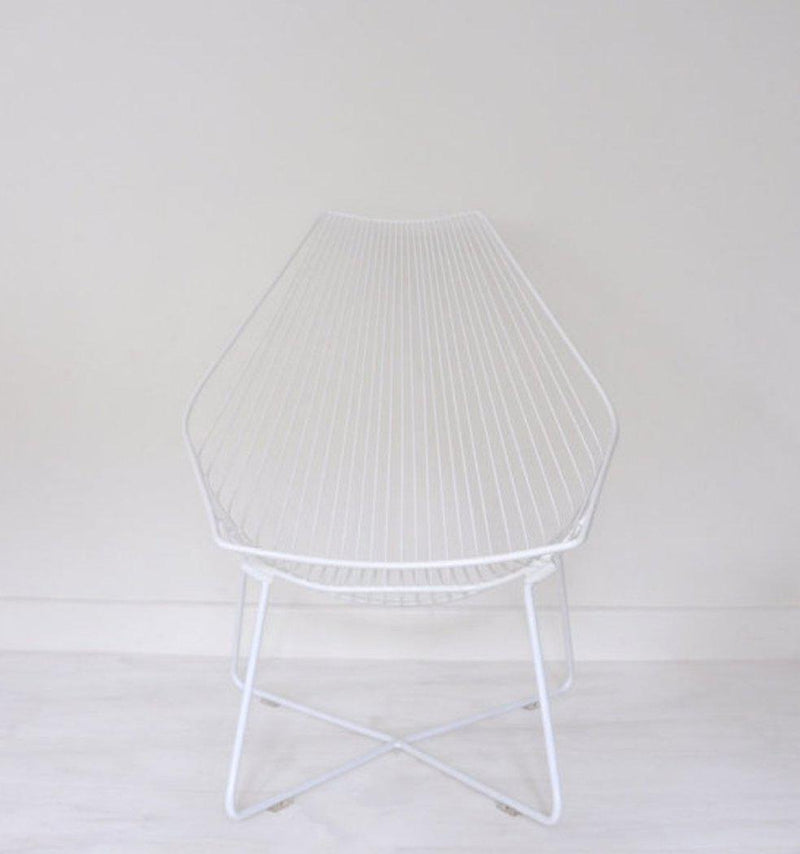 Piha Metal Chair - White Colour