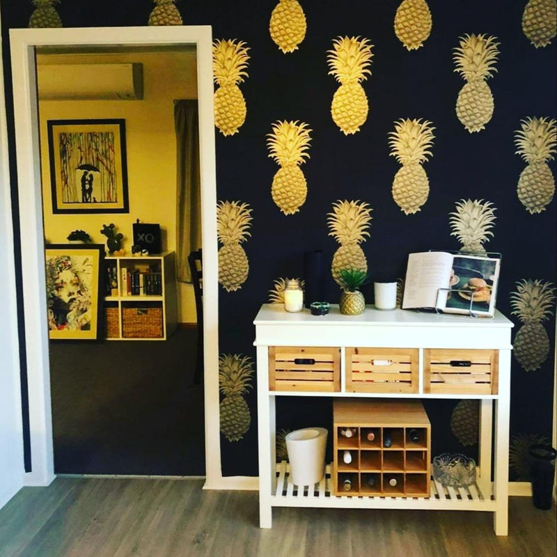 Pineapple wallpaper NZ - Customers Photo