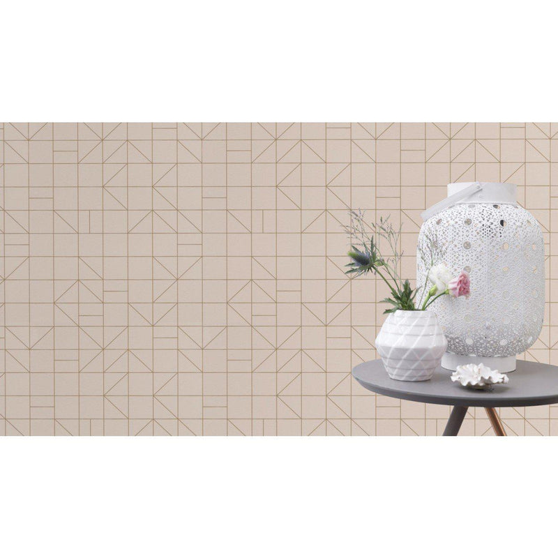 Pink Art Deco Wallpaper