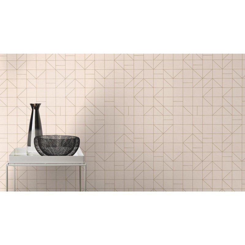 Pink Art Deco Wallpaper