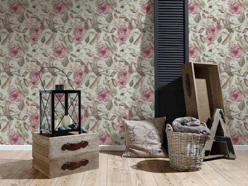 Pink Floral Wallpaper