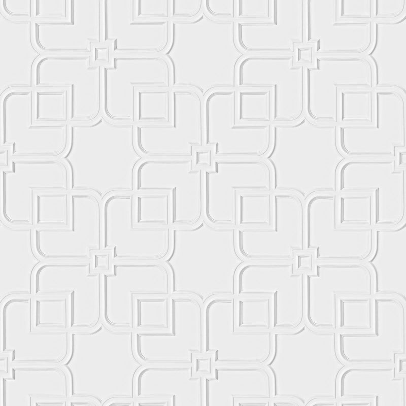 Plastered Ornament Wallpaper by Piet Boon