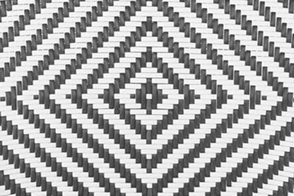 Quadrant Weave - Black/White