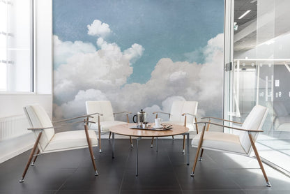 Cuddle Clouds - Custom Sized Wallpaper Mural (per m2)