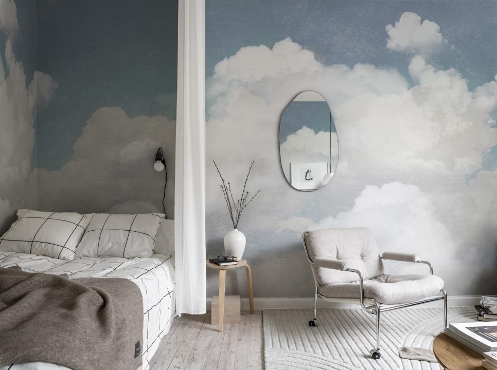 Cuddle Clouds - Custom Sized Wallpaper Mural (per m2)