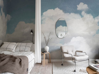 Cuddle Clouds - Custom Sized Wallpaper Mural (per m2)