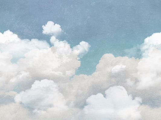Cuddle Clouds - Custom Sized Wallpaper Mural (per m2)