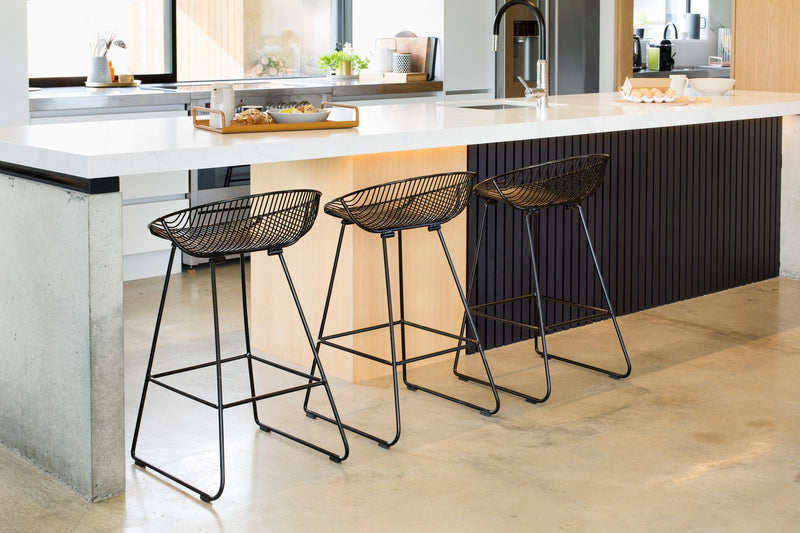 Rangitoto Kitchen Bar Stools - 3 Colours NZ-Homeware