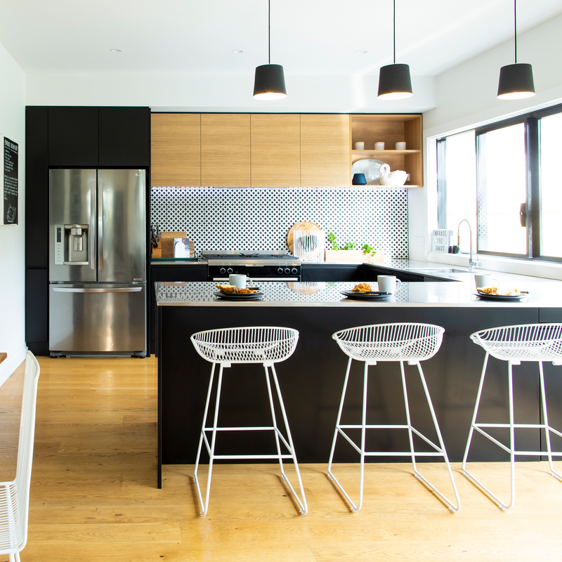 Rangitoto Kitchen Bar Stools - 3 Colours NZ-Homeware
