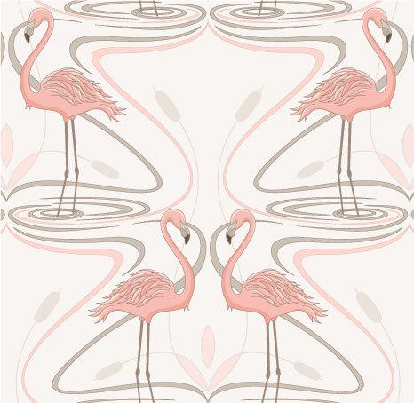 Retro Flamingo NZ-Wallpaper