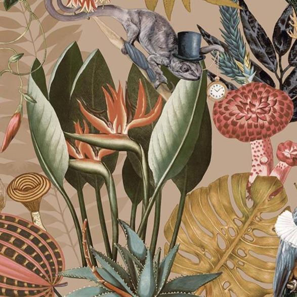 Reverie Jungle Wallpaper - 4 Colours NZ-Wallpaper