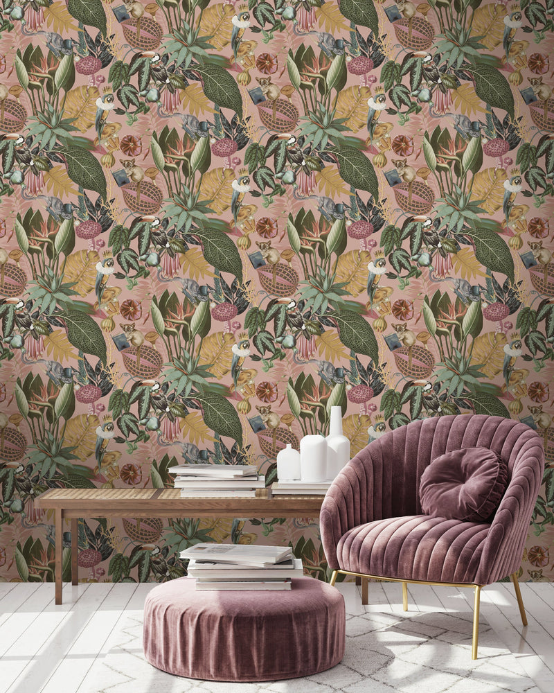 Blush Pink Reverie Wonderland Wallpaper