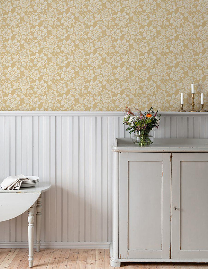 Rococo Floral Wallpaper - 5 Colours NZ-Wallpaper