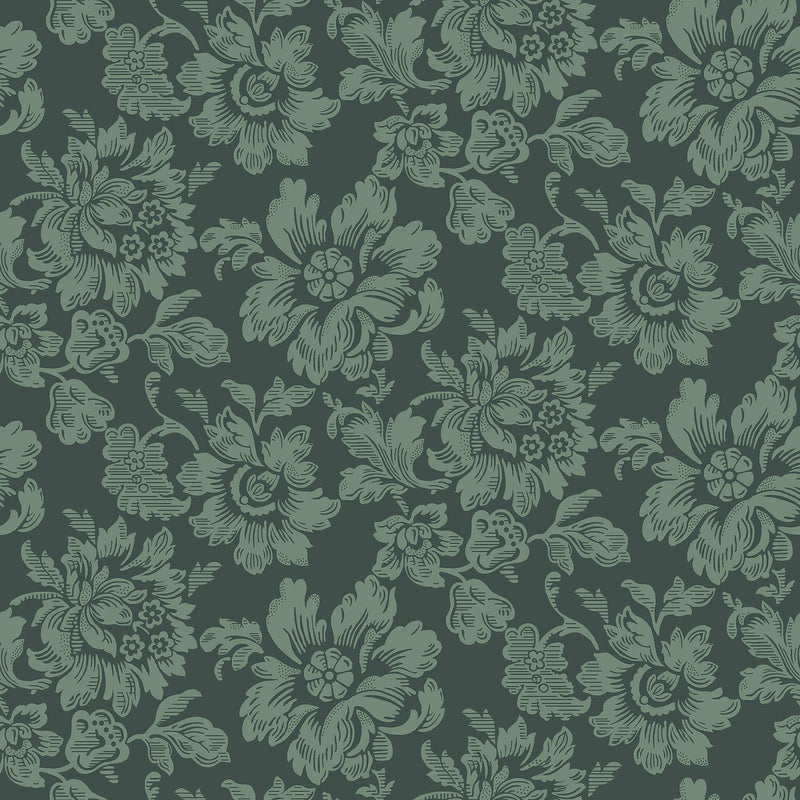 Rococo Wallpaper - Green