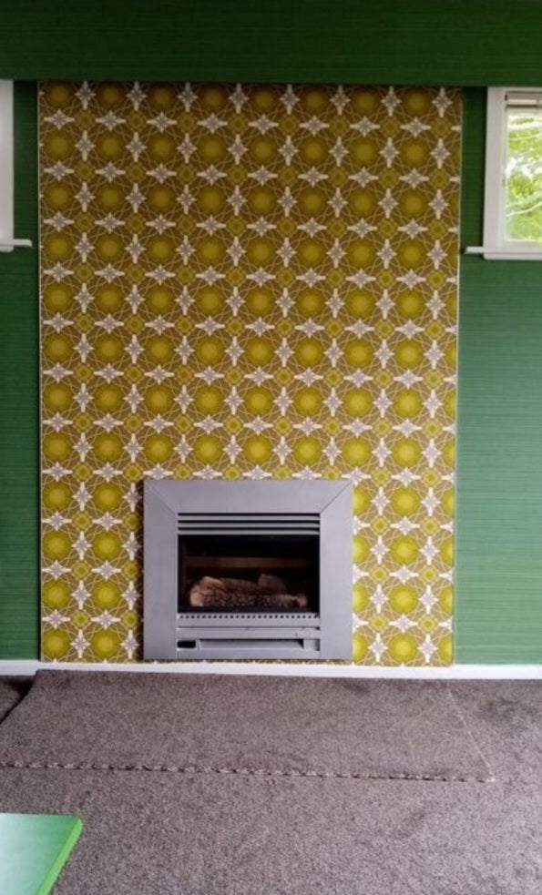 Retro Green Flower Bloom
