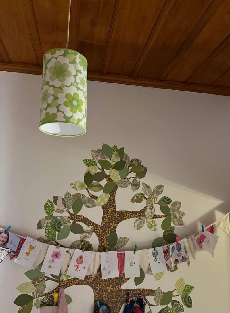 Vintage Wallpaper Light Shades