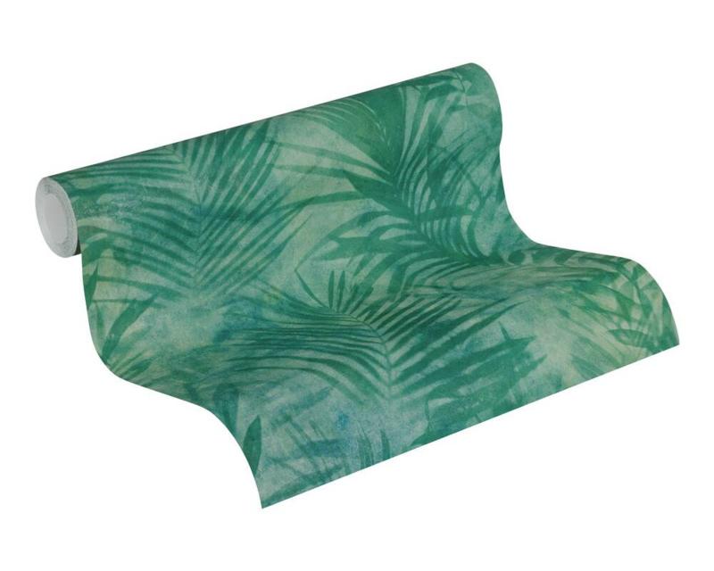 Soft Palm Wallpaper - Emerald Green