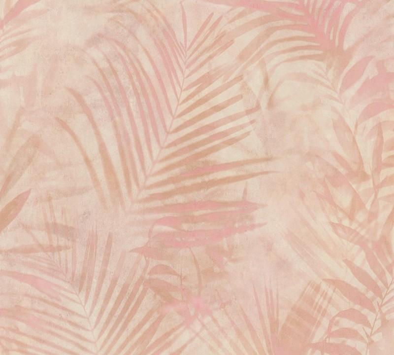 Soft Palm Wallpaper - Soft Pink