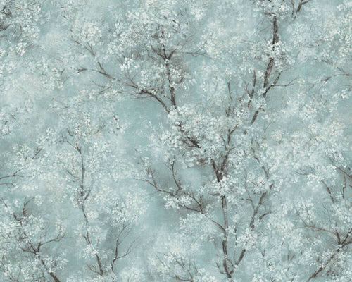 Spring Wallpaper - Soft Turquoise