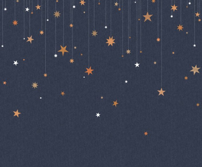 Stargazing Mural - Blue