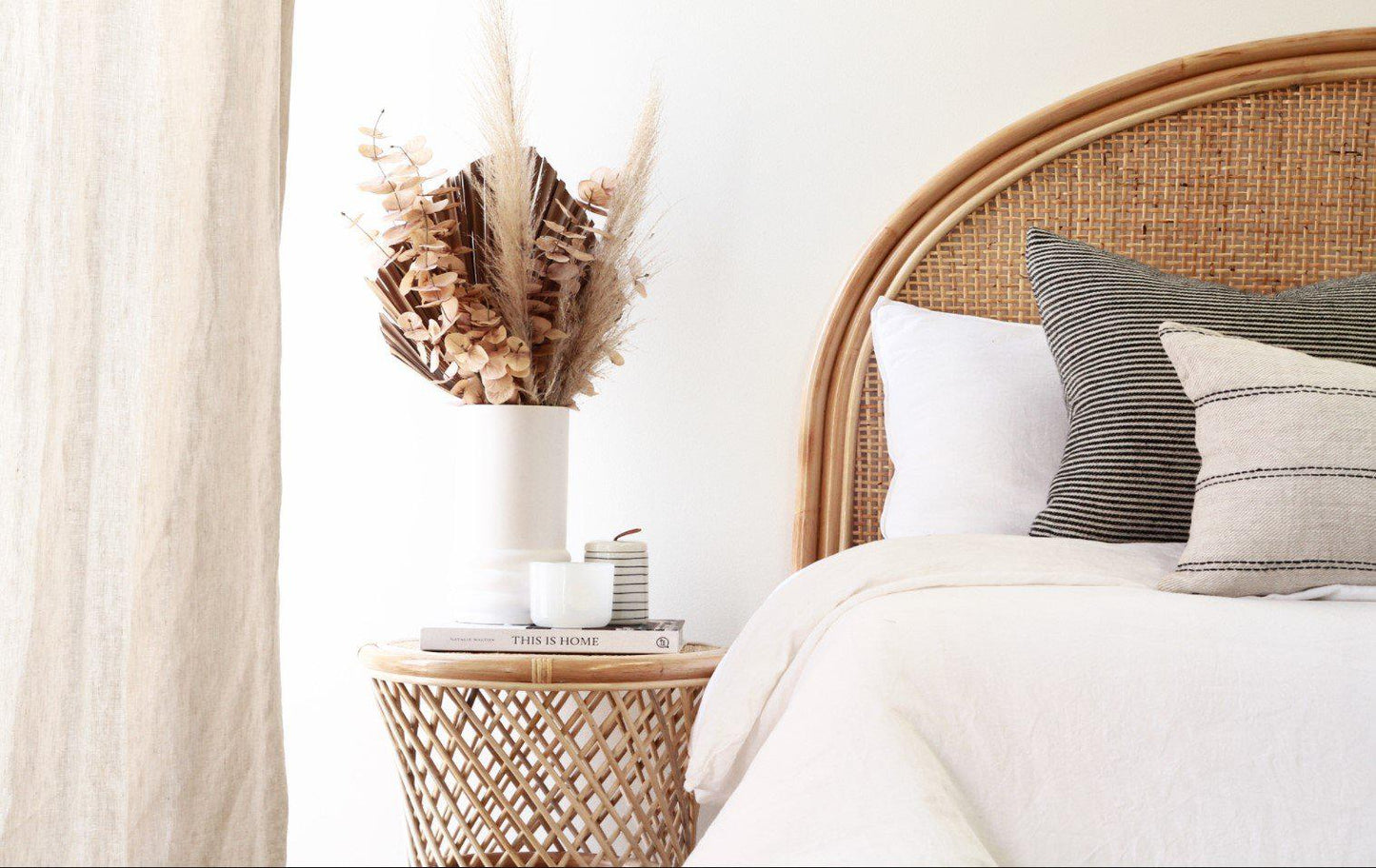Stella Rattan Bedhead / Headboard NZ-Homeware
