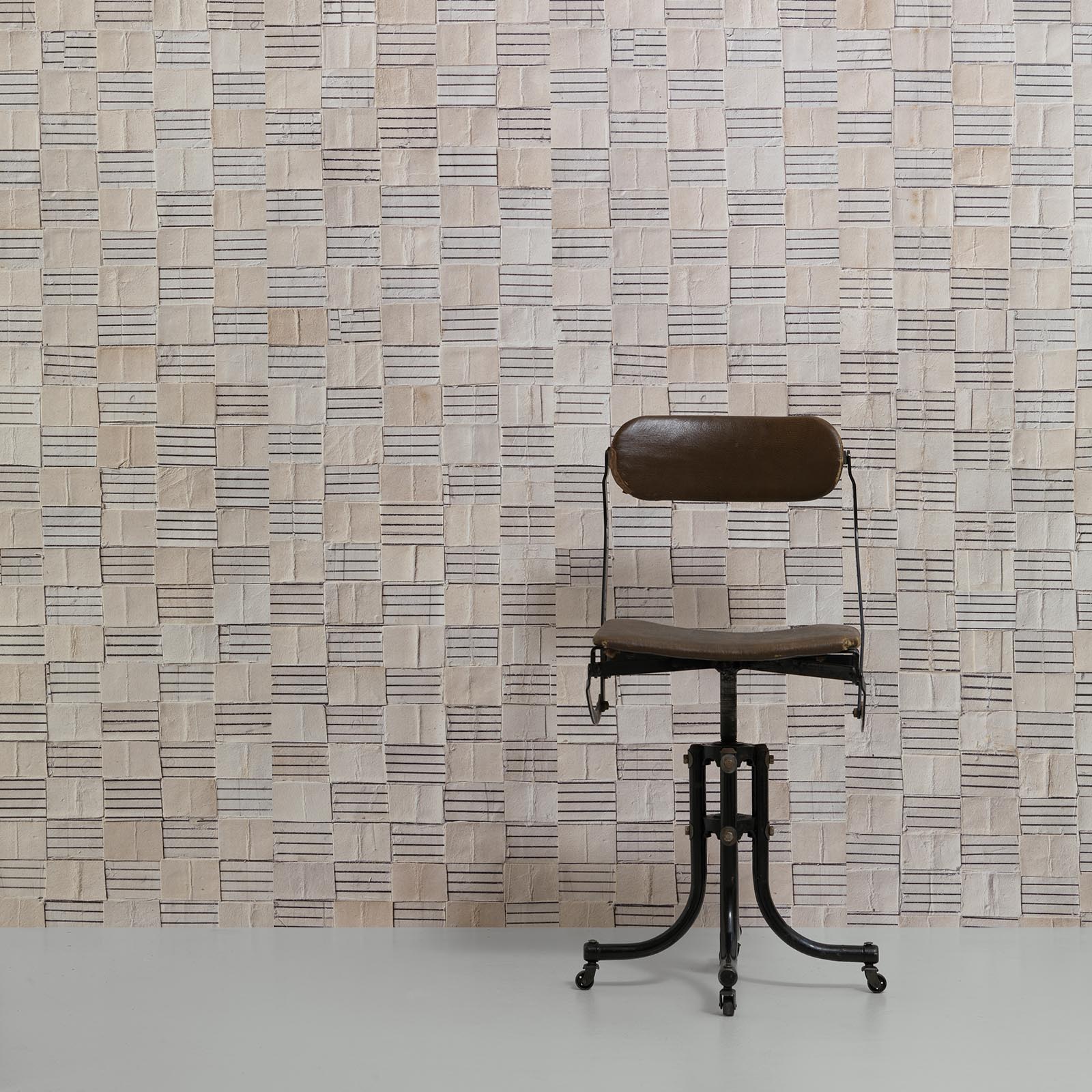 Striped Squares Remixed Wallpaper by Arthur Slenk NZ-Wallpaper