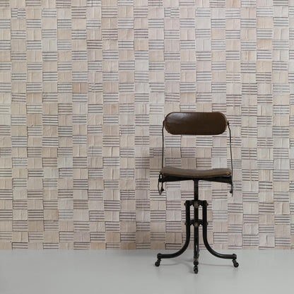 Striped Squares Remixed Wallpaper by Arthur Slenk NZ-Wallpaper