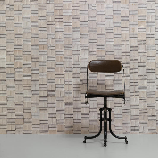 Striped Squares Remixed Wallpaper by Arthur Slenk NZ-Wallpaper